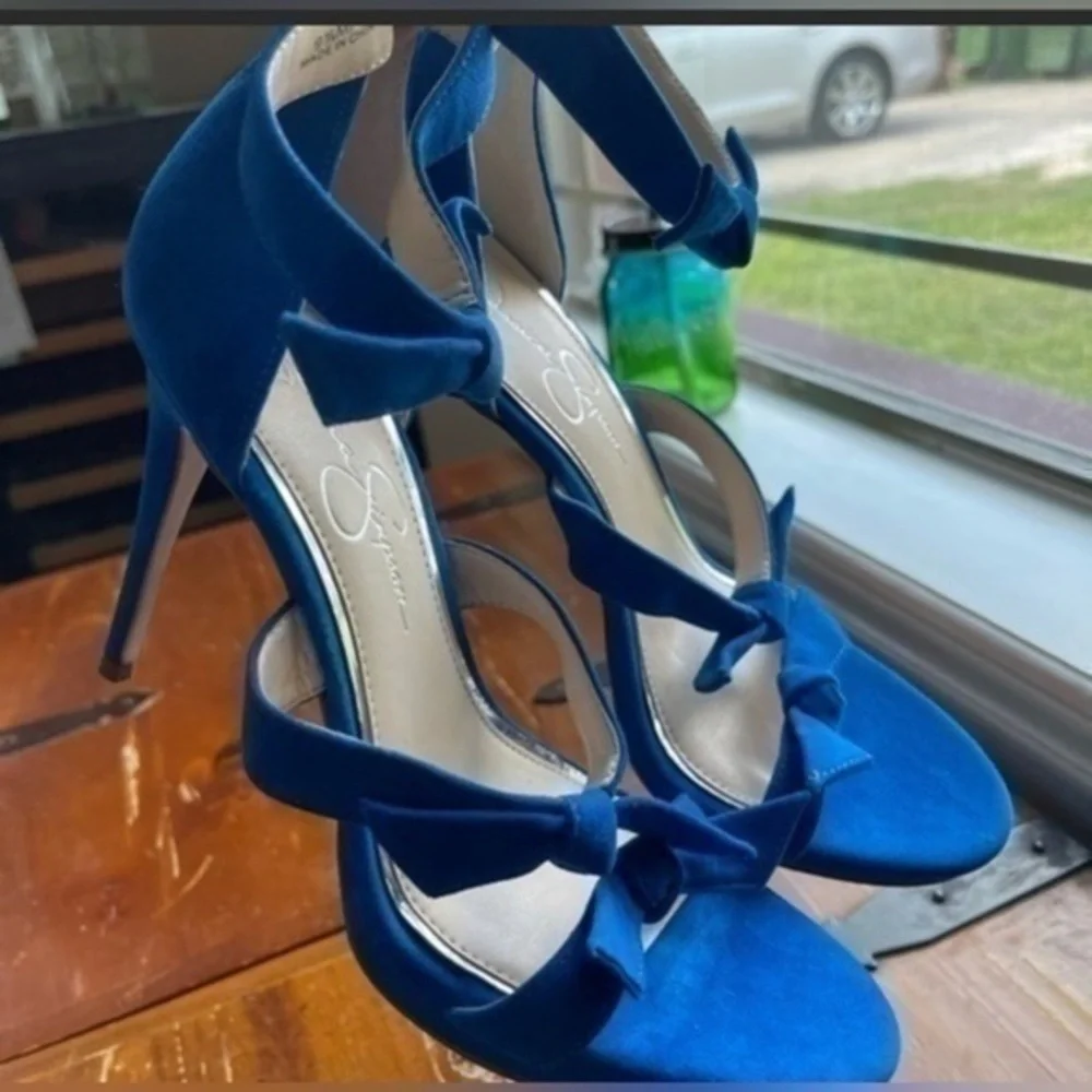 Jessica Simpson Kaycie Bow Ankle Strap Heels
